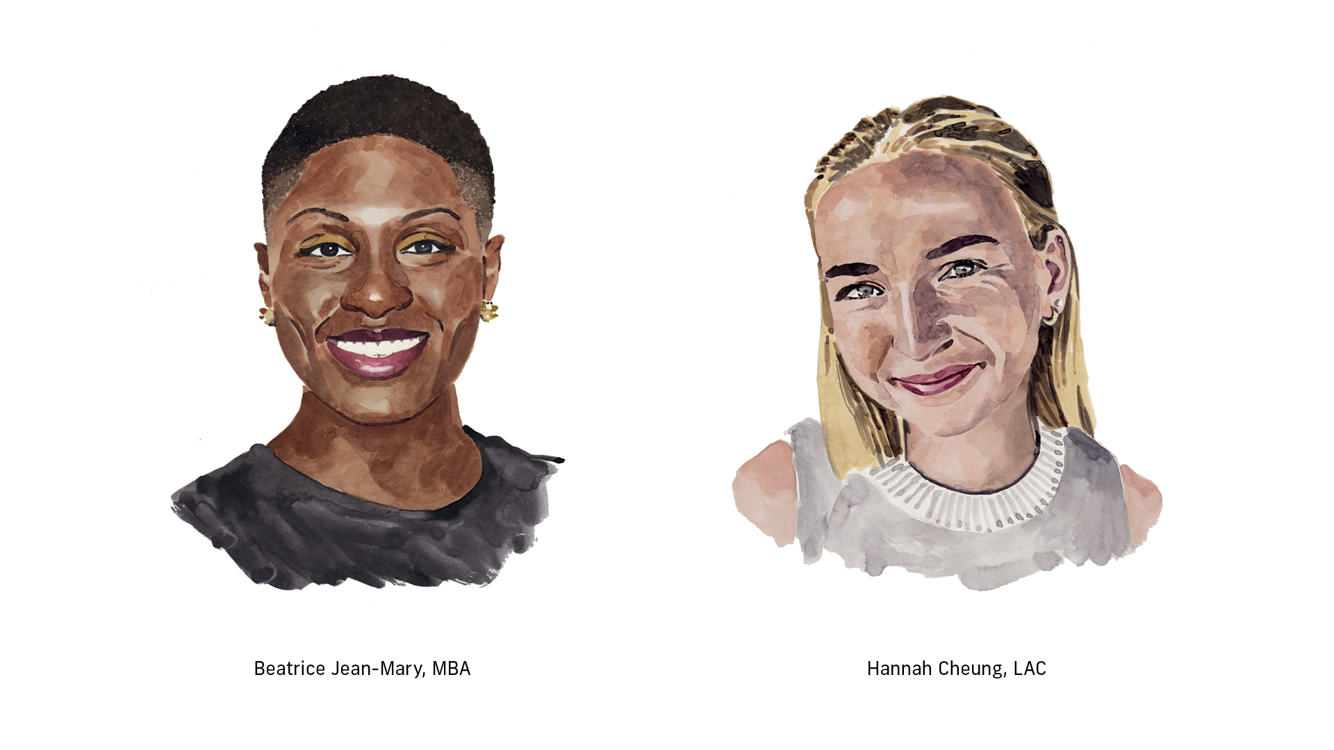 Beatrice Jean-Mary and Hannah Cheung